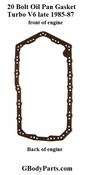 Cork 14 or 20 Bolt OIL PAN GASKET